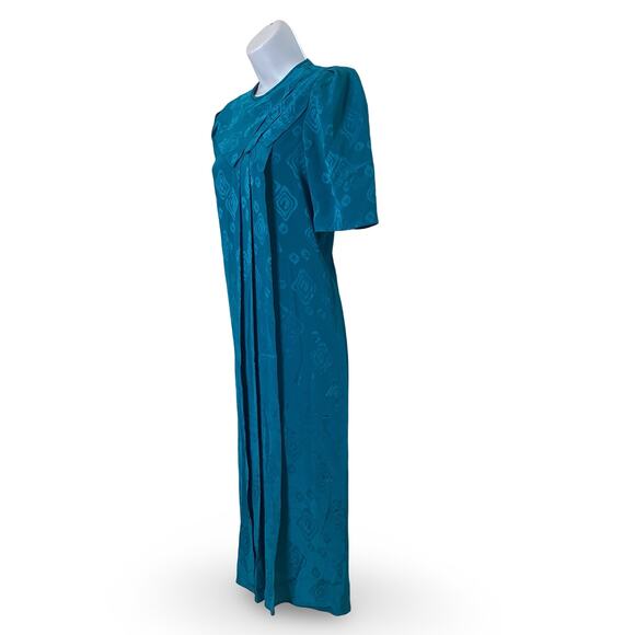 Vintage Blue Avant Garde 80s Dress - Picture 2 of 6